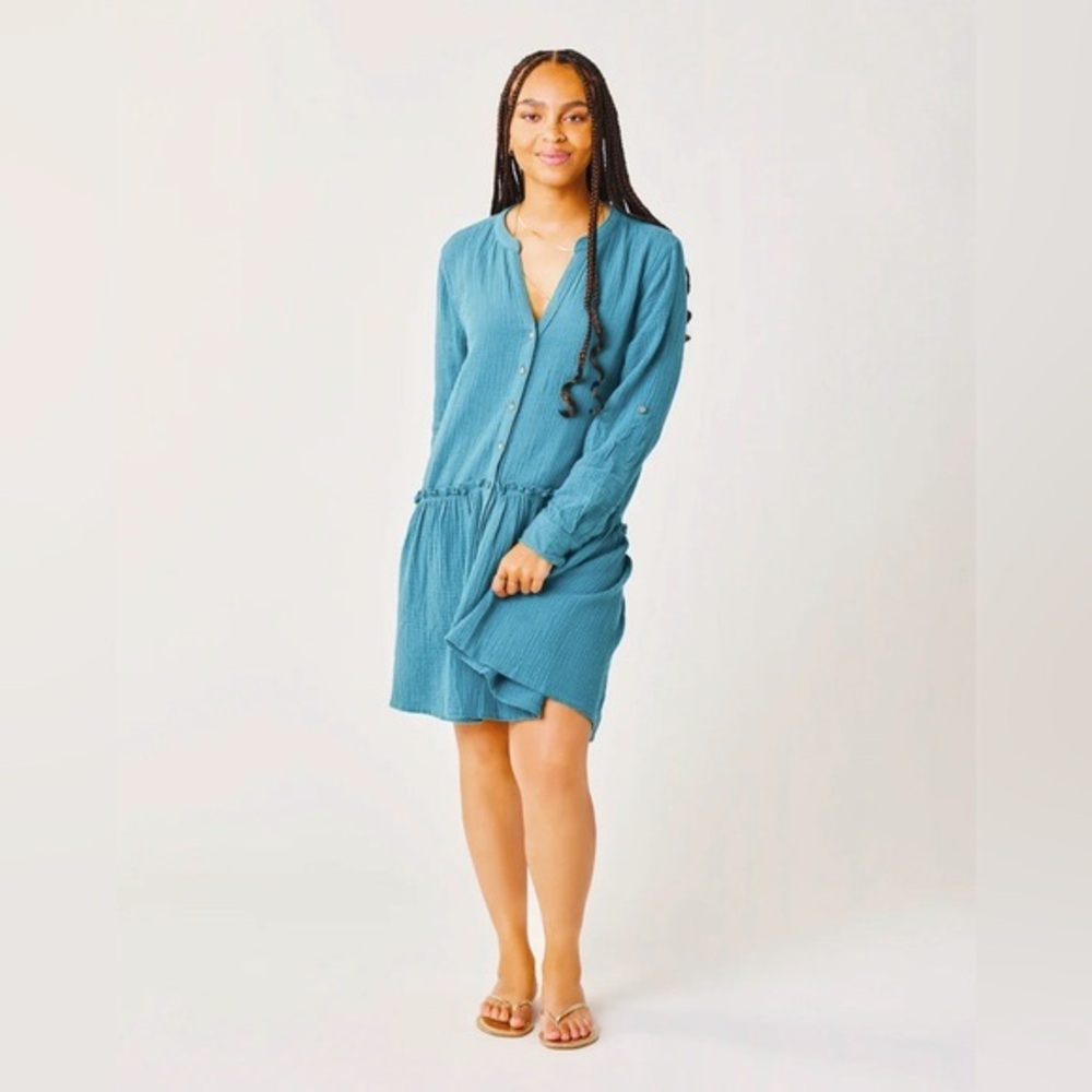 NWT Carve Designs Women's Blair Dress - XXS, Hydro